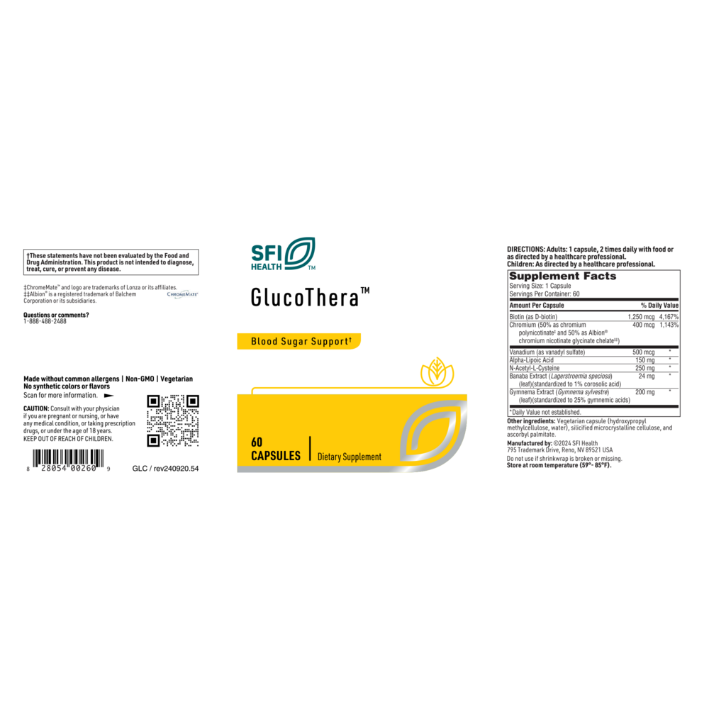 GlucoThera™ – Advanced Glucose Metabolism Support