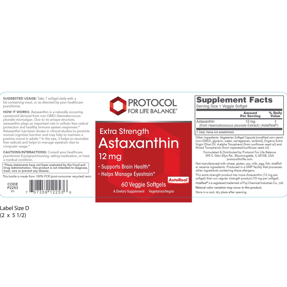 Astaxanthin 12mg