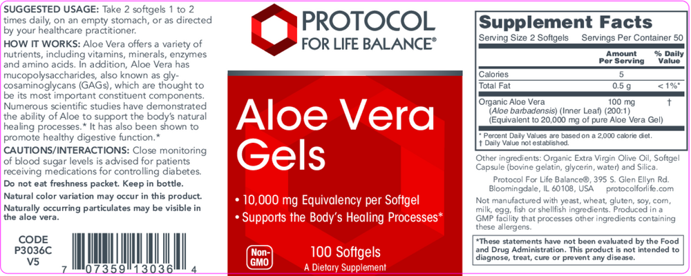 Aloe Vera Gels