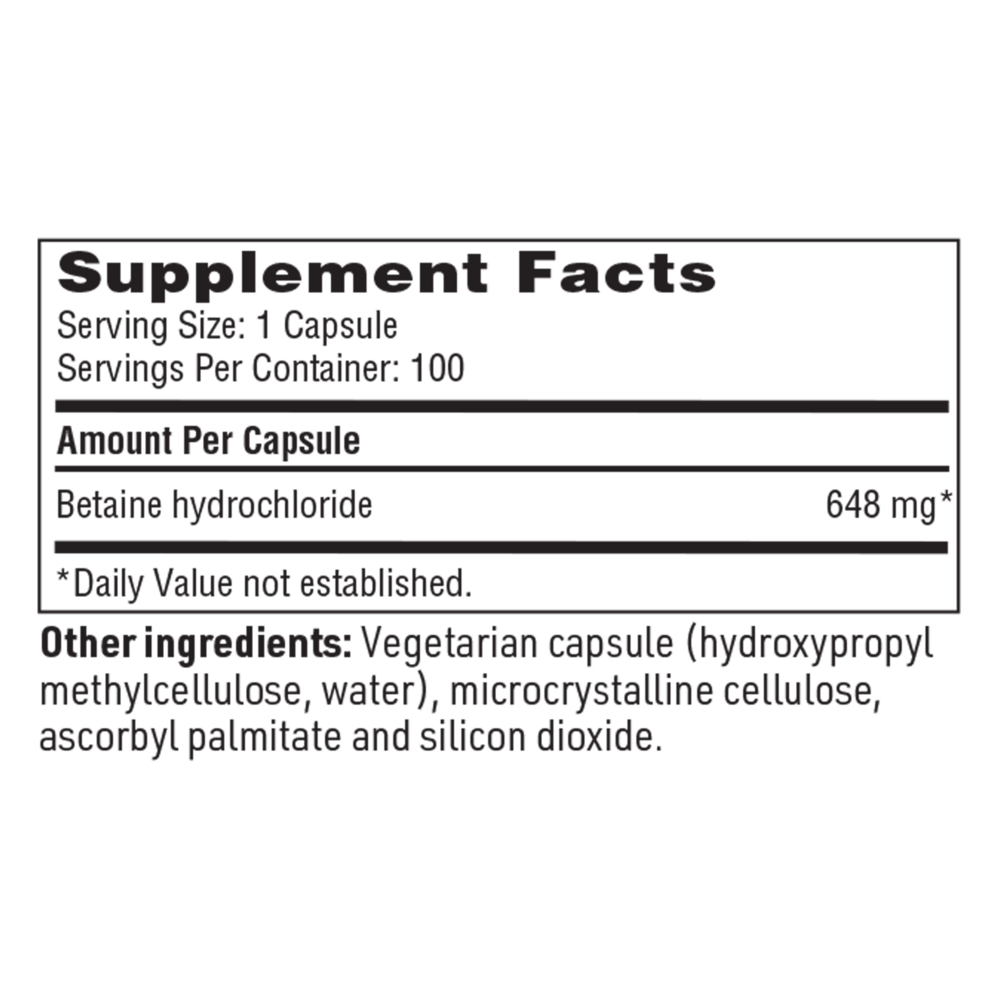 Betaine HCl – Digestive Support