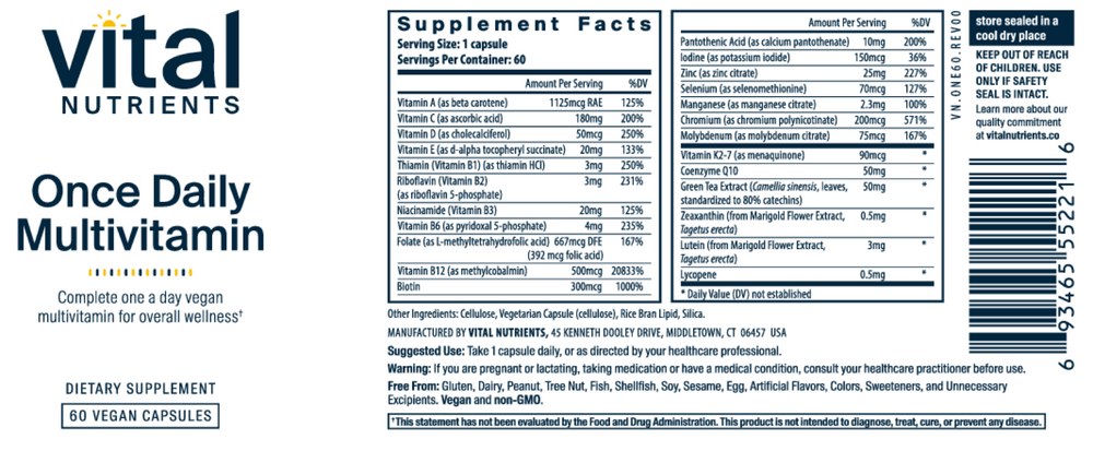 Once Daily Multivitamin