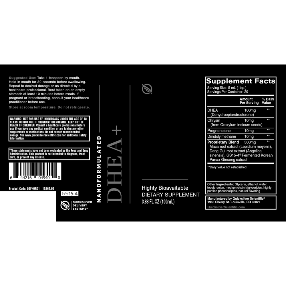 Nanoformulated DHEA+ Female Hormone Tonic