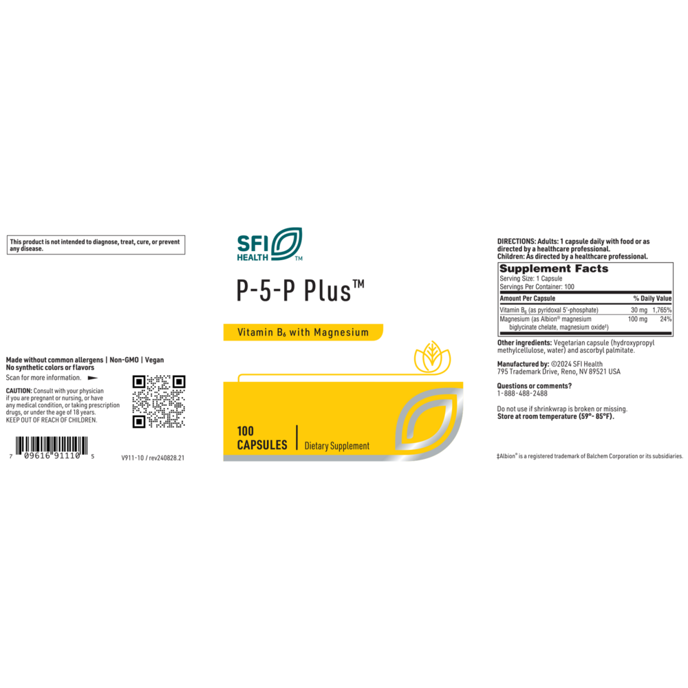 P-5-P Plus™ – Activated Vitamin B6 with Magnesium