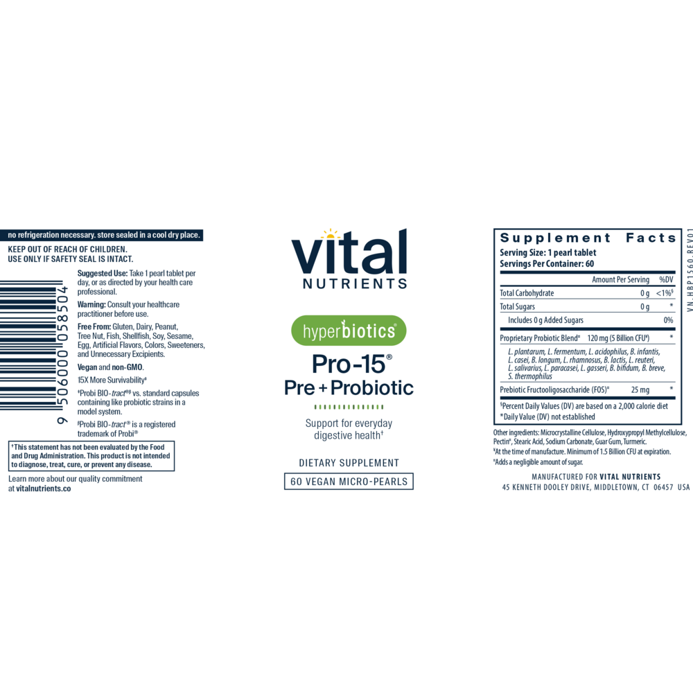 Hyperbiotics Pro-15 Pre + Probiotic
