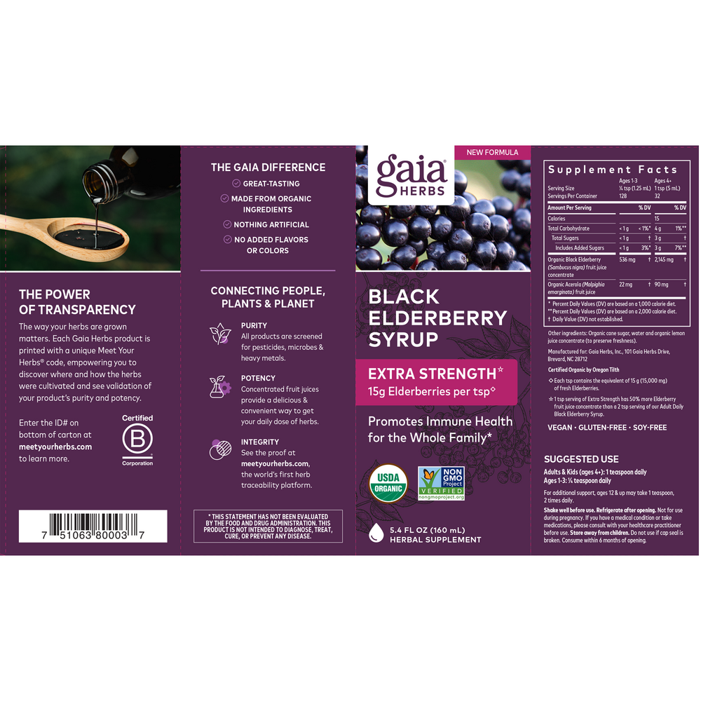 Black Elderberry Syrup