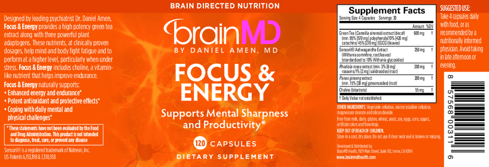 Focus & Energy – Natural Brain Boost Without Caffeine