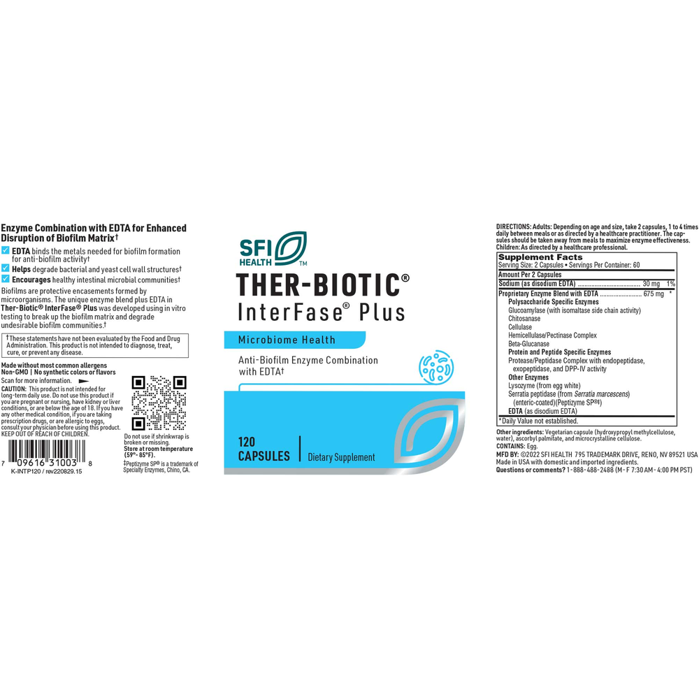 Ther-Biotic® InterFase® Plus – Biofilm-Disrupting Enzyme Support