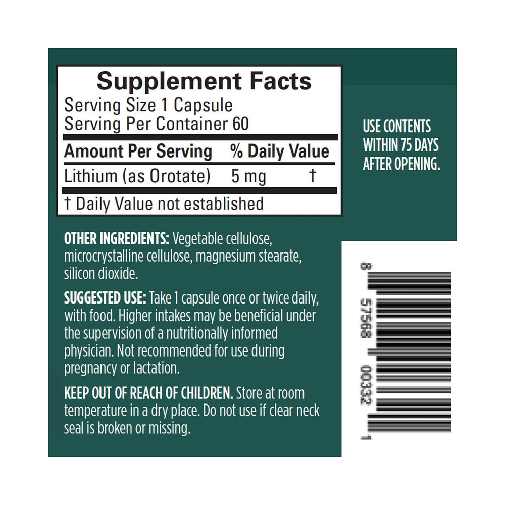 Lithium Orotate – Natural Mood Support