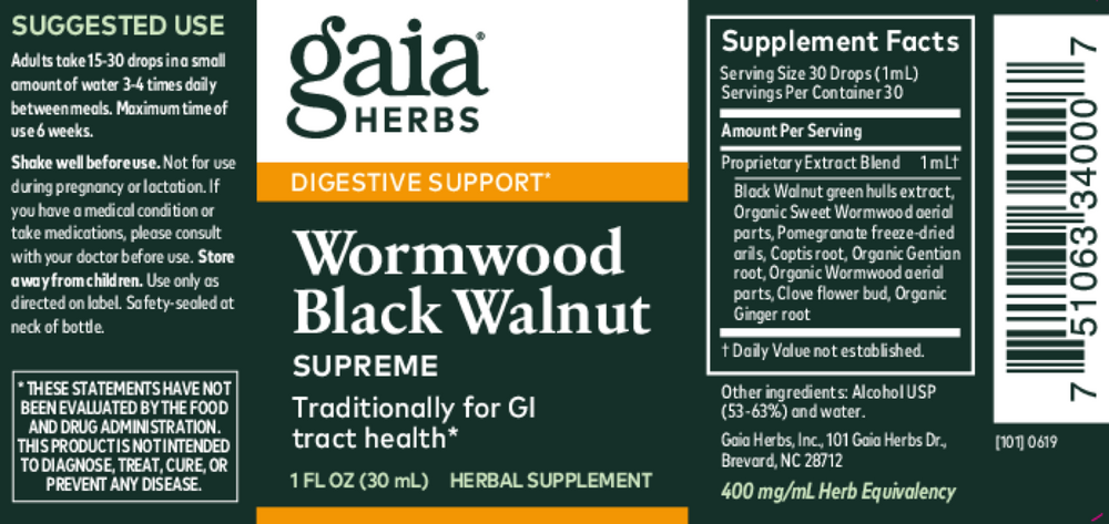 Wormwood/Black Walnut Supreme