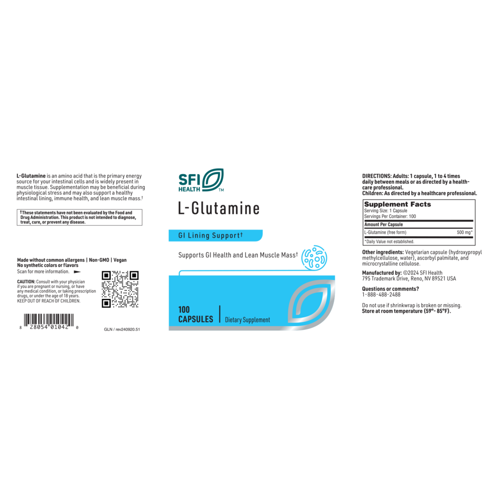 L-Glutamine – Gut & Muscle Support