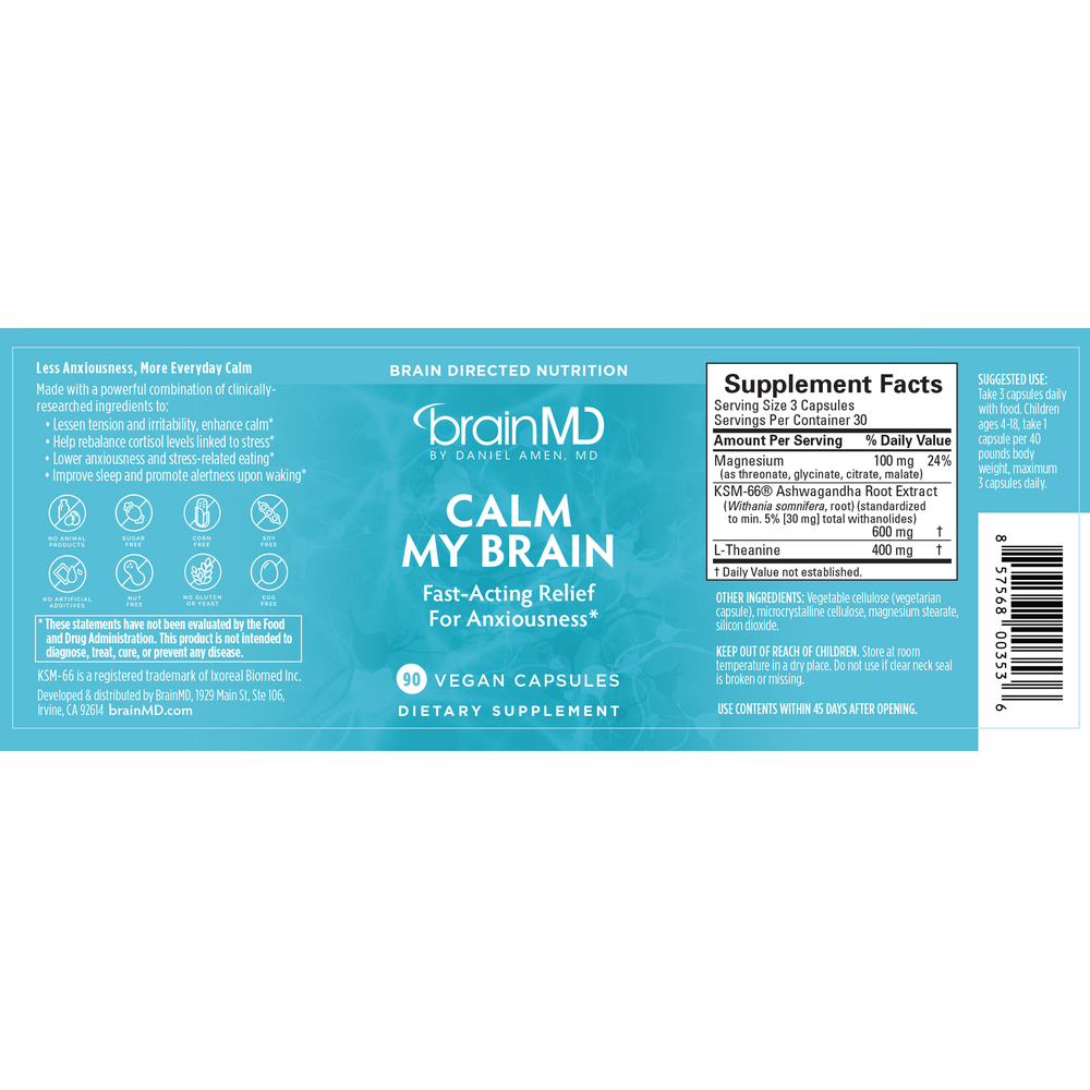Calm My Brain – Fast-Acting Stress Relief