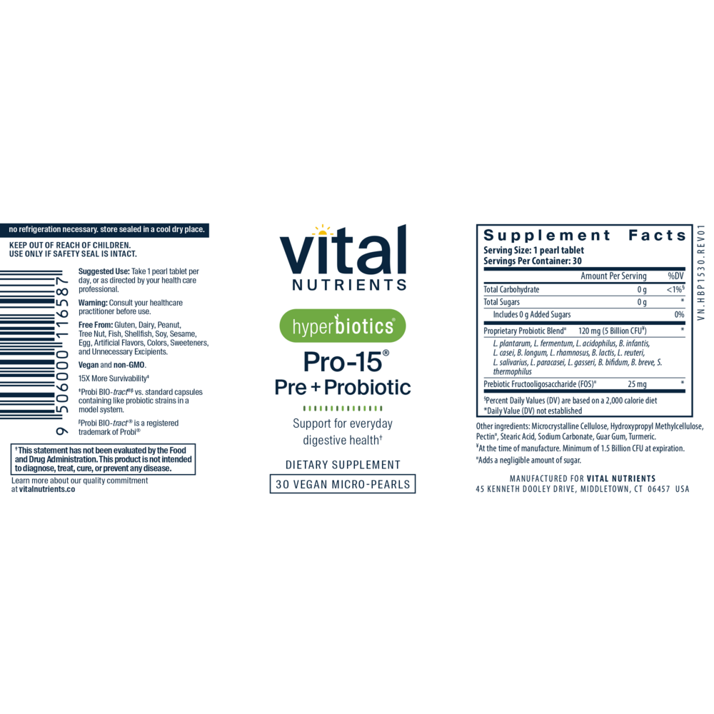 Hyperbiotics Pro-15 Pre + Probiotic