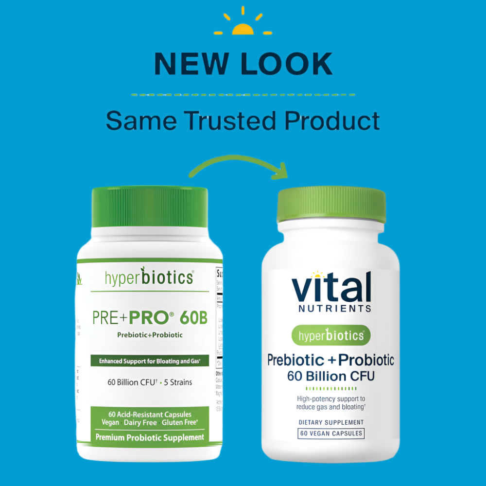 Hyperbiotics Prebiotic + Probiotic 60 Billion CFU
