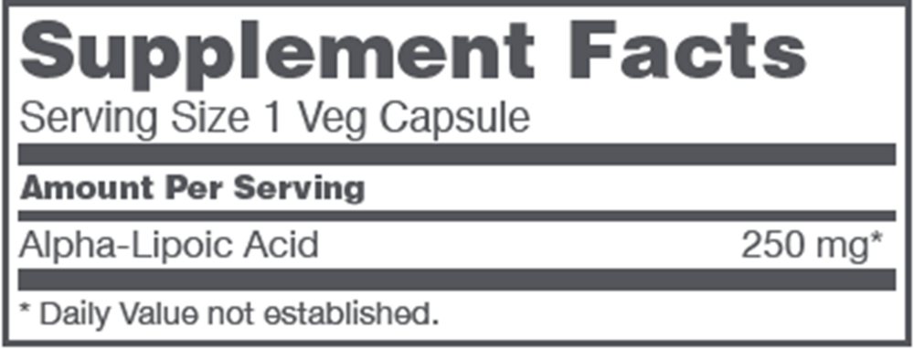 Alpha Lipoic Acid 250mg