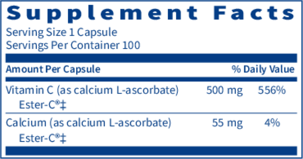 Ester-C® 500 mg – Buffered Vitamin C