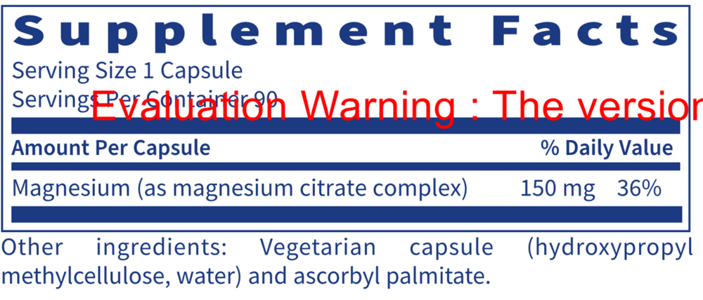 Magnesium Citrate – Bioavailable Mineral