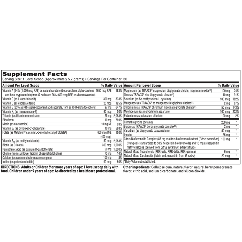 VitaSpectrum® Powder – Berry-Pomegranate Flavor