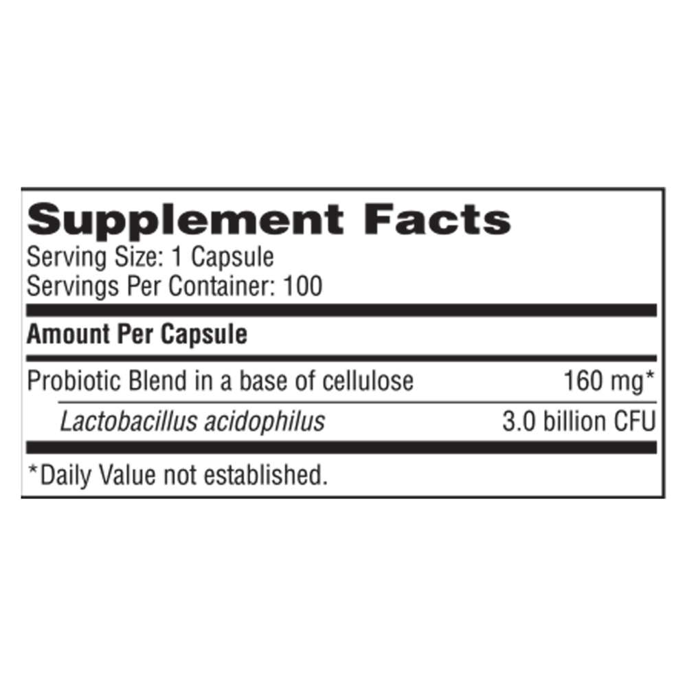 L. Acidophilus – Gut & Vaginal Probiotic Support