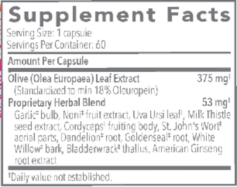 Olivirex® – High Potency Olive Leaf Formula (60 Capsules)