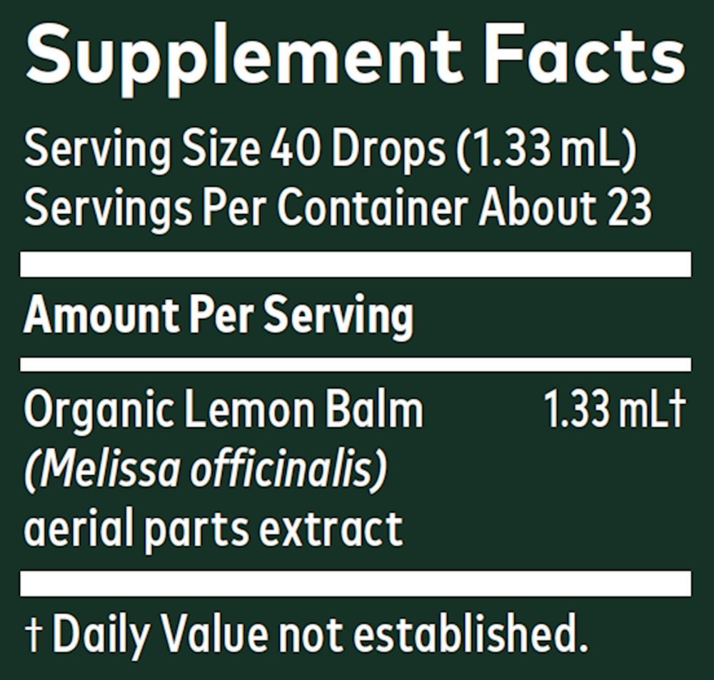 Lemon Balm Dry