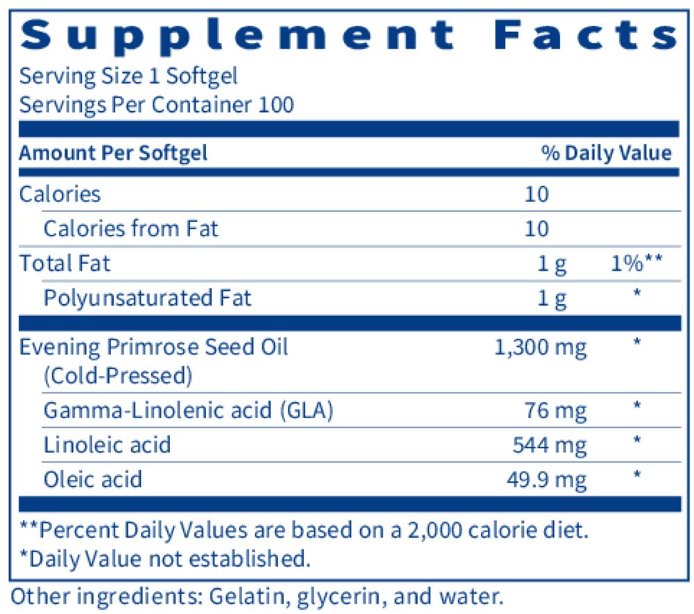Evening Primrose Oil – GLA Support for Women