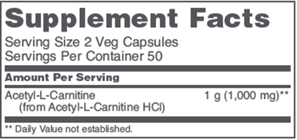 Acetyl-L-Carnitine 500mg