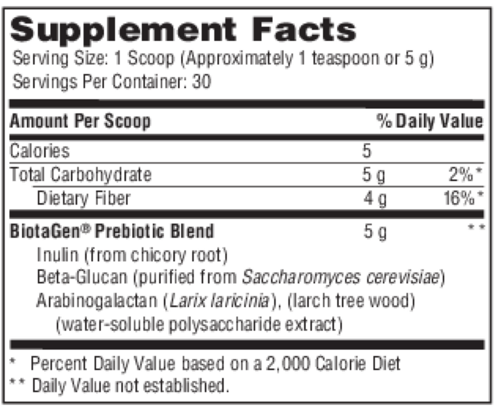 Ther-Biotic® BiotaGen® Powder – Prebiotic Fiber Blend