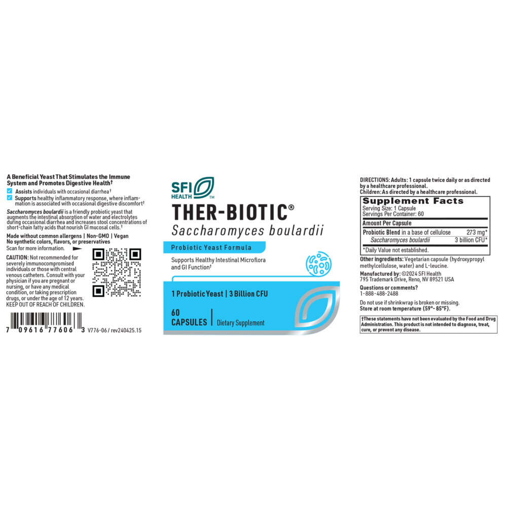 Ther-Biotic® Saccharomyces boulardii – Gut Resilience & Immune Support