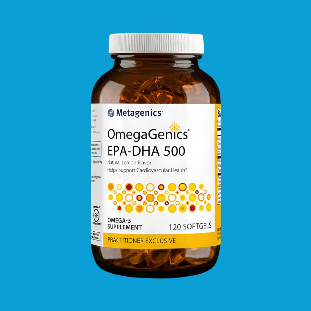 OmegaGenics® EPA-DHA 500 – Balanced Omega-3 Support for Heart, Brain & Wellness