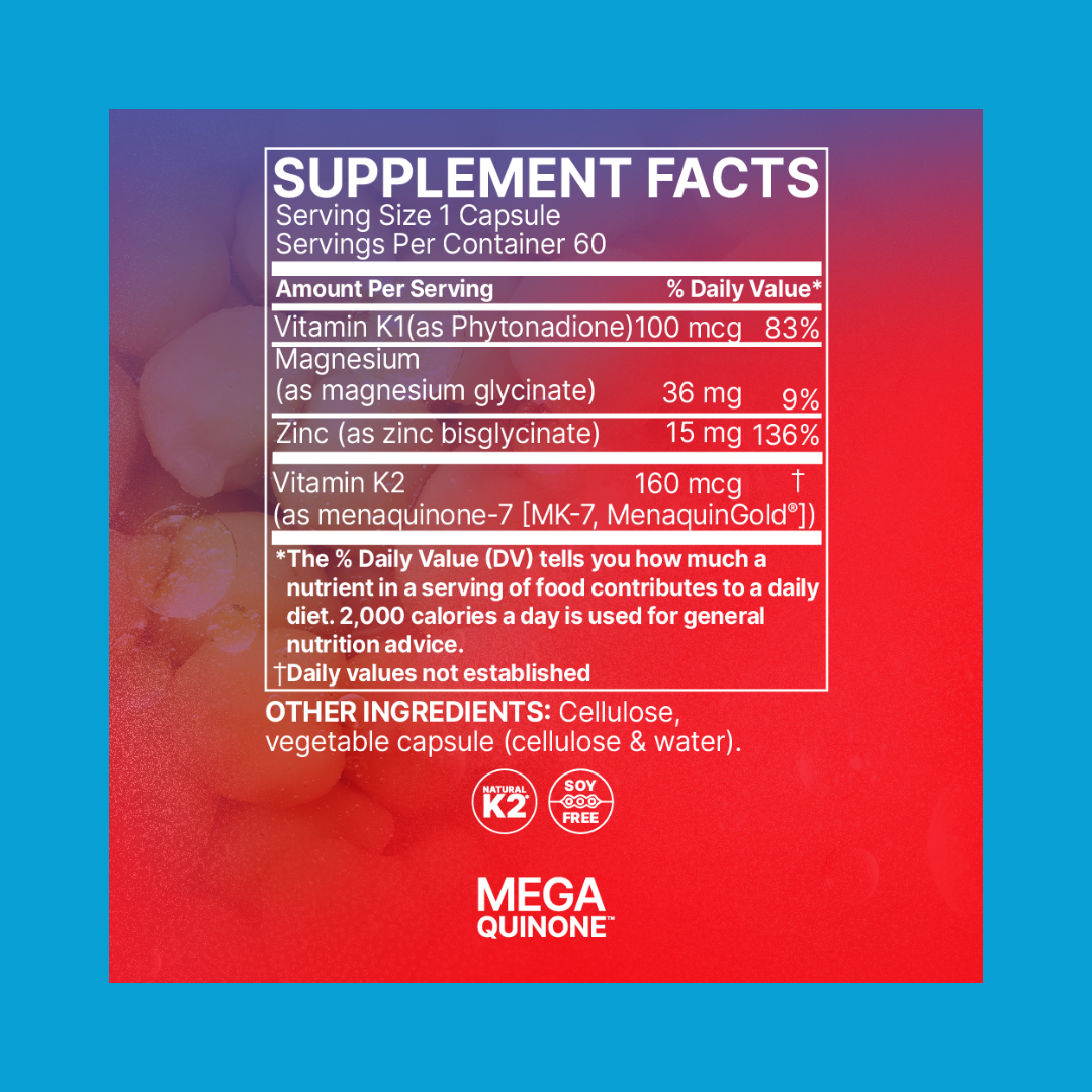 MegaQuinone K2-7‚ - Vitamin K2 for Heart & Bone Health