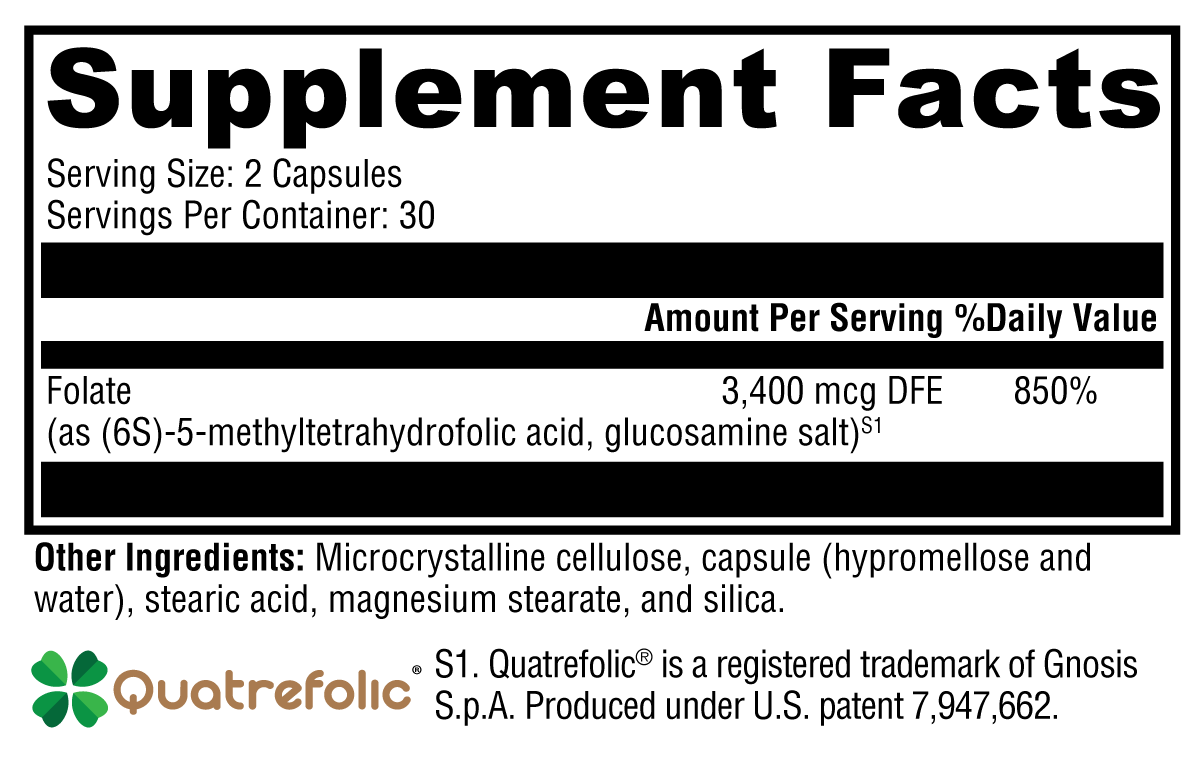 5-MTHF – Active Folate for Methylation, Heart, and Pregnancy Support