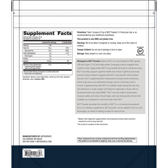 MCT Powder - ROCK RIDGE PHARMACY