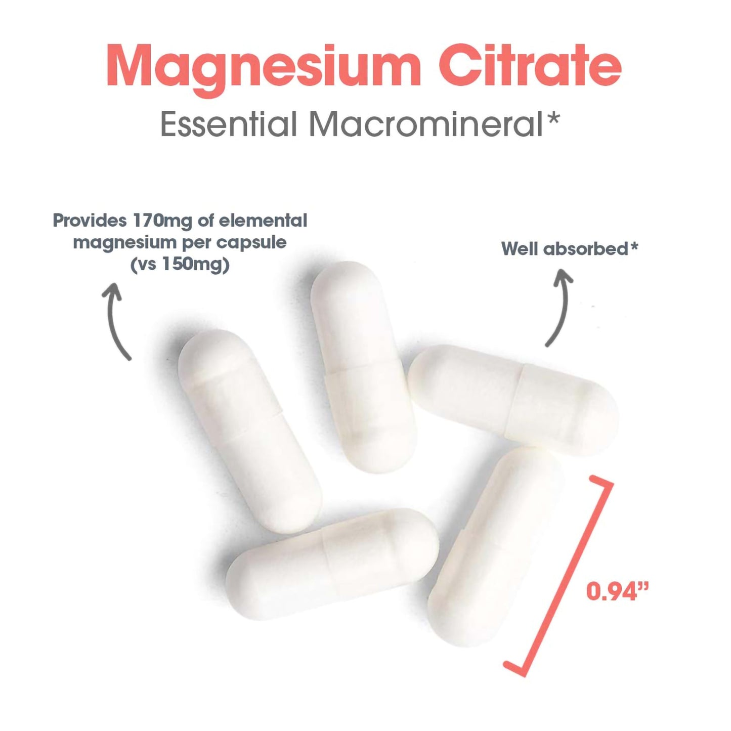 Magnesium Citrate – Magnesium Supplement for Muscle & Nerve Health