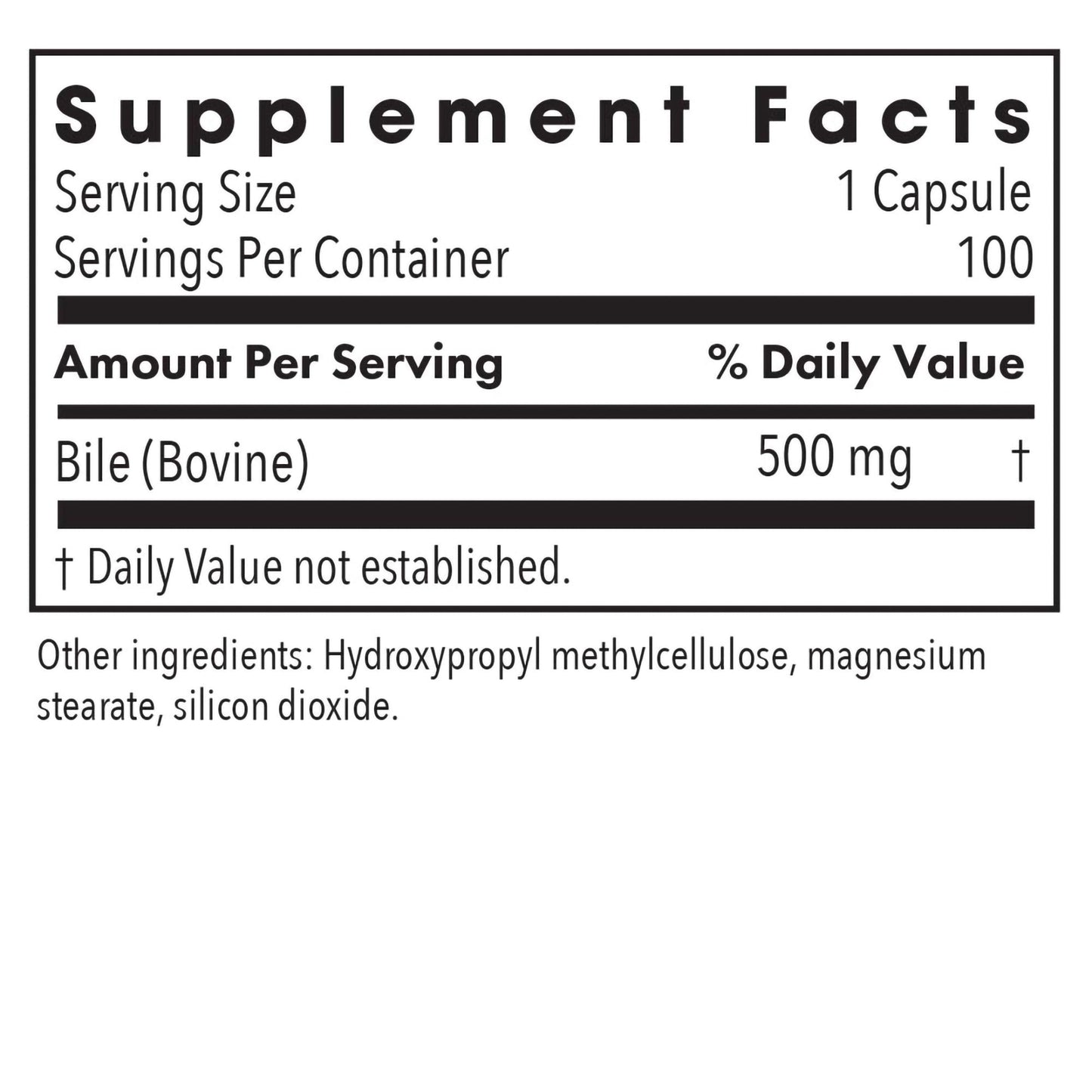 Ox Bile 500 mg – Enhanced Digestion & Nutrient Absorption