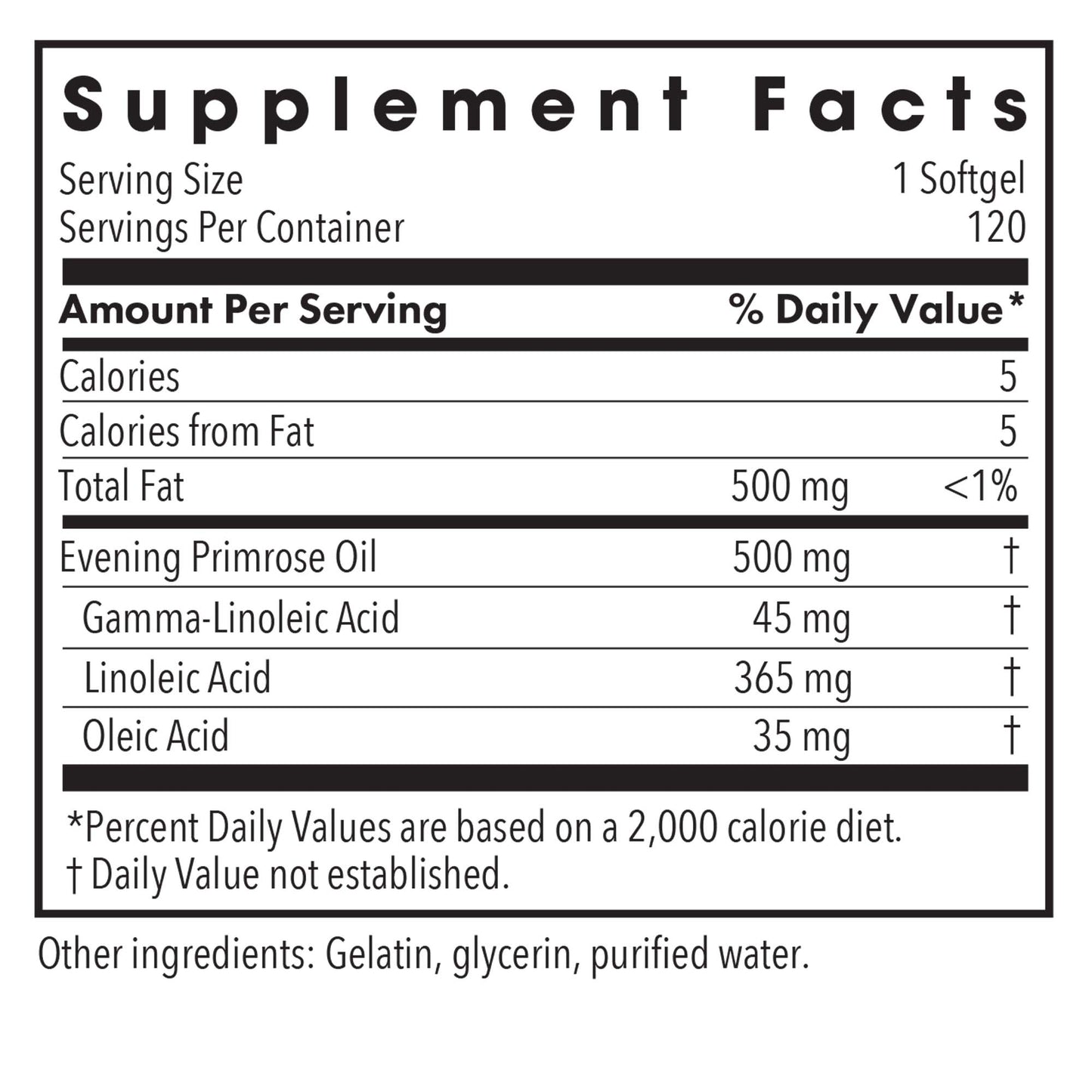 Evening Primrose Oil (EPO) – Omega-6 Fatty Acids for Hormonal and Skin Support