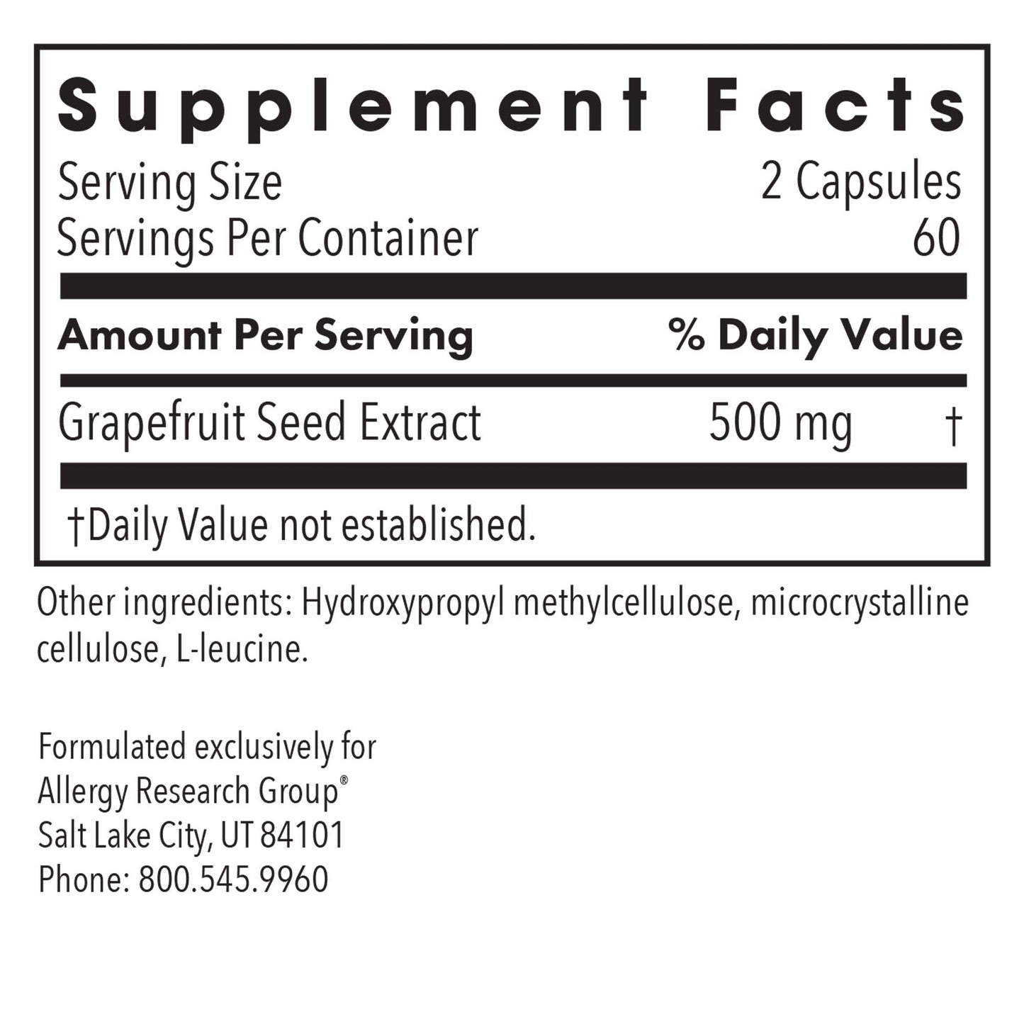 ParaMicrocidin 250 mg – Grapefruit Seed Extract