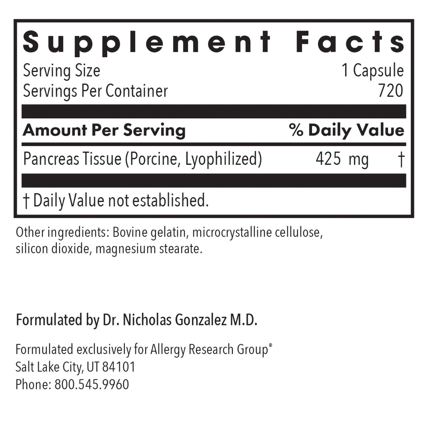 Pancreas Pork – Digestive Health Support Supplement