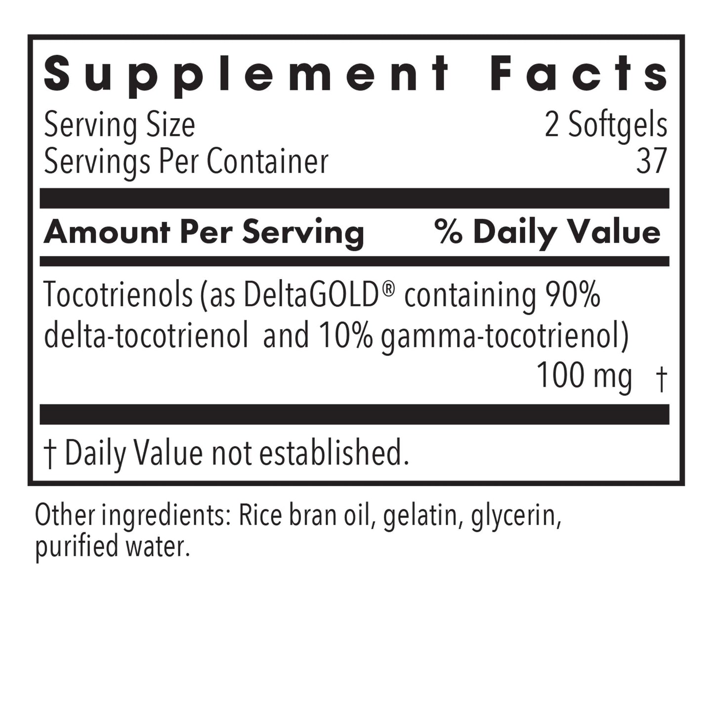 Delta-Fraction Tocotrienols 50 mg – Enhanced Antioxidant Support