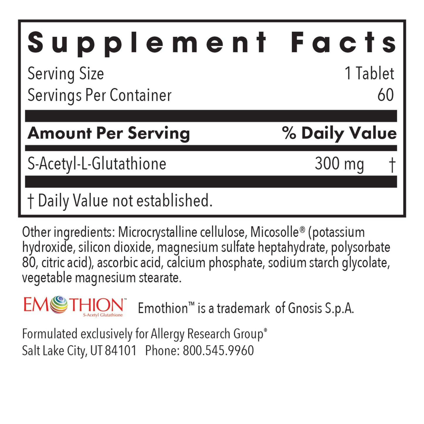 Acetyl-Glutathione 300 mg – Advanced Antioxidant & Detoxification Support