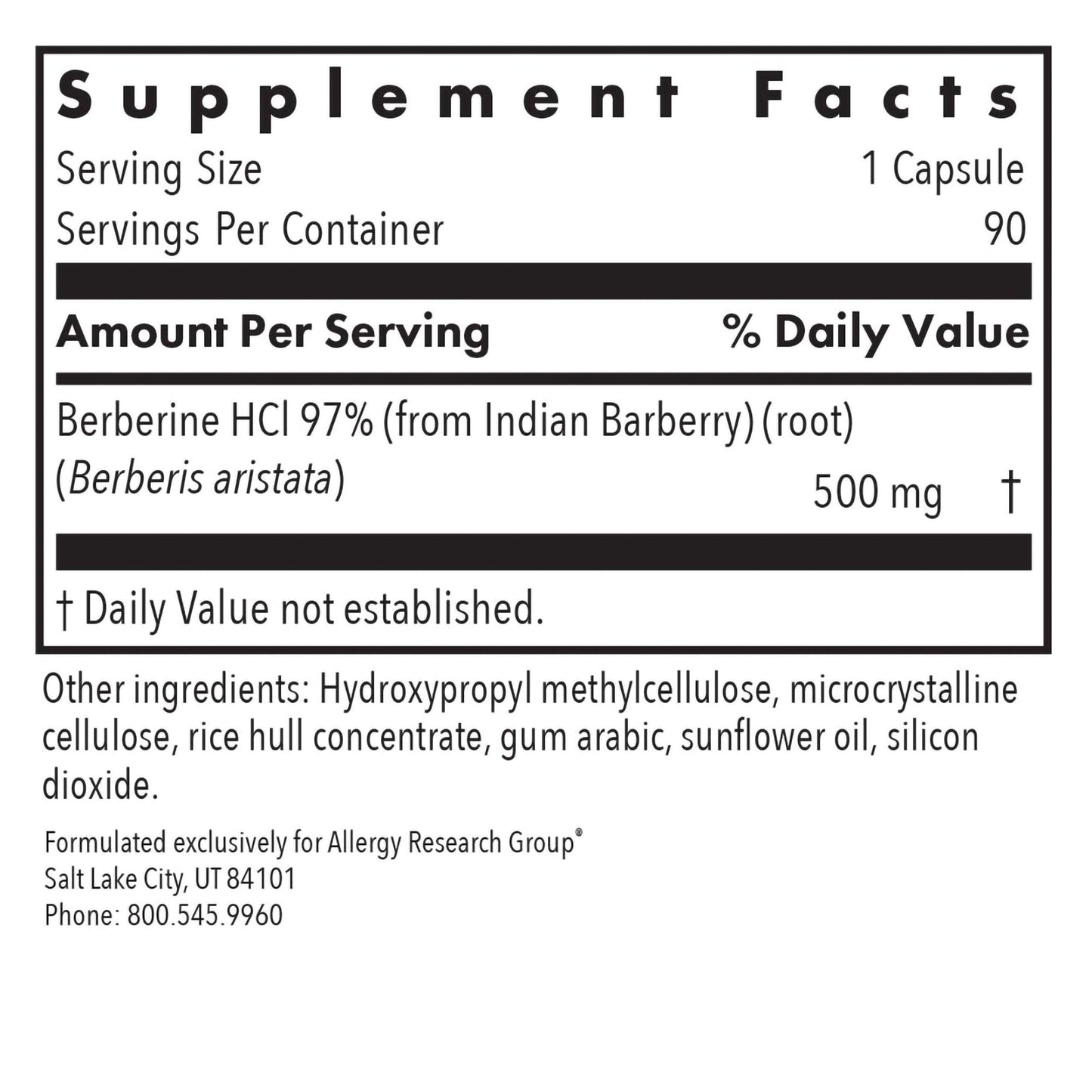 Berberine 500 – Metabolic & Microbial Balance Support