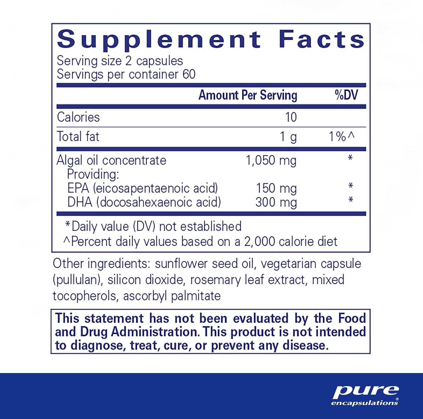 EPA/DHA Vegetarian Capsules – Vegan Omega-3 Support