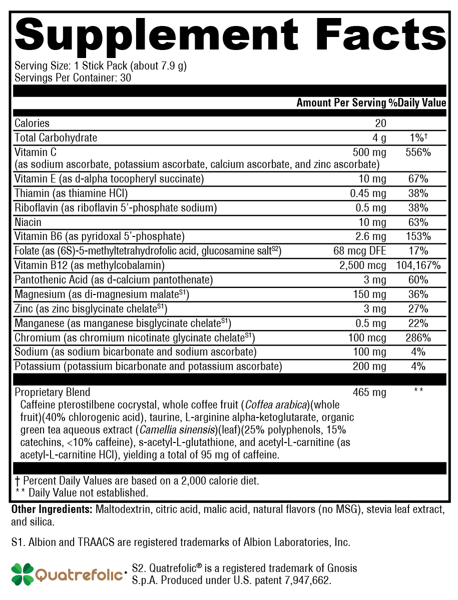 ATP Ignite™ – Revitalizing Energy Drink Mix for Lasting Energy and Antioxidant Support