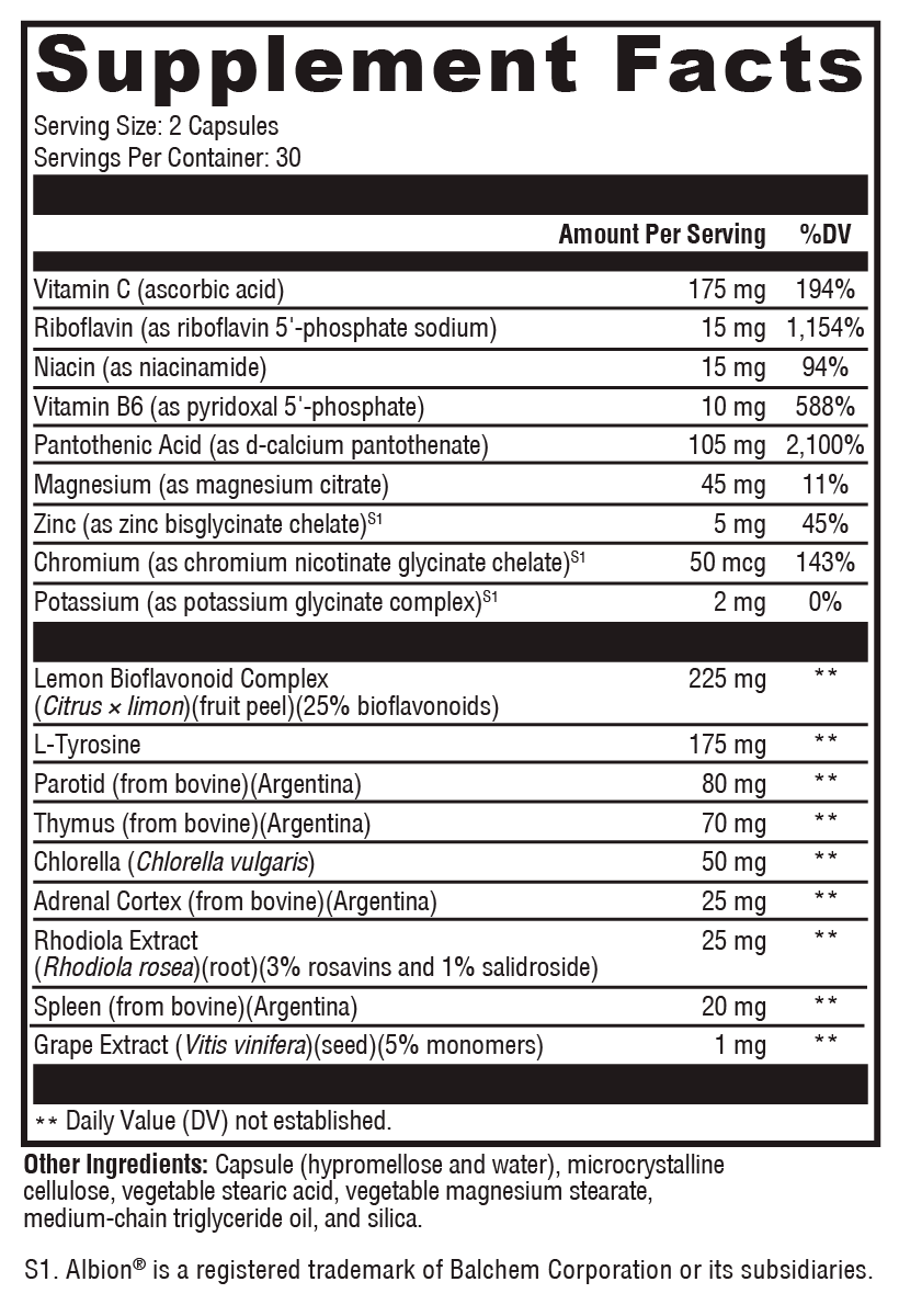 Adrenal Manager™ – Glandular and Nutrient Support for Stress Response and Energy Production