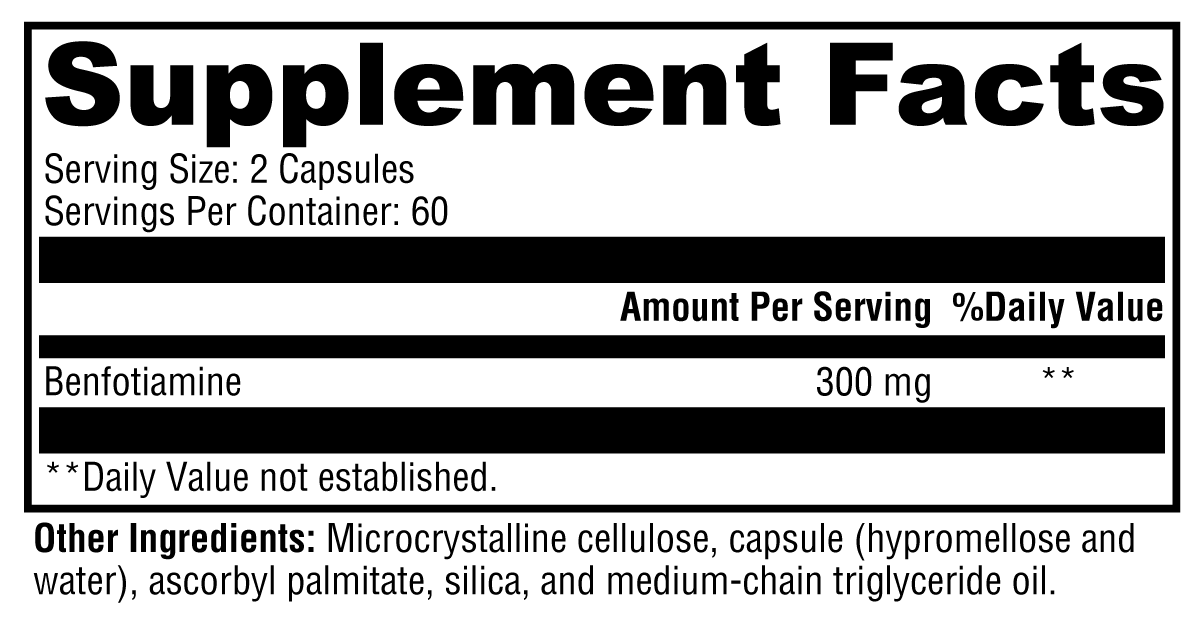 Benfotiamine – Advanced Support for Thiamin Status, Vascular Health, and Nerve Function