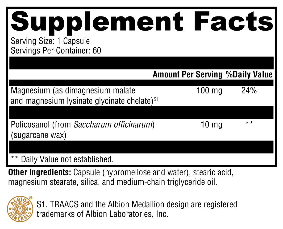 CholeRex™ – Blood Lipid and Cardiovascular Support with Policosanol and Magnesium