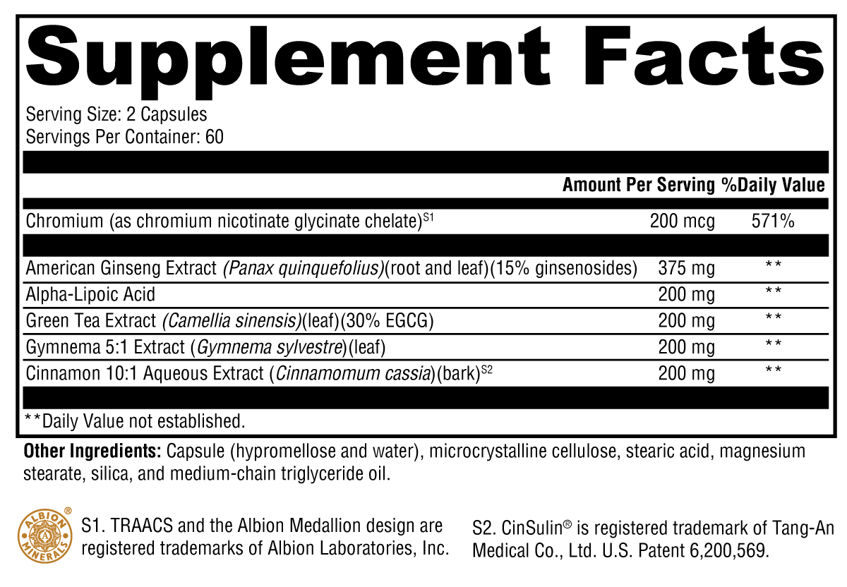 CinnDromeX™ – Comprehensive Support for Glucose Metabolism and Insulin Sensitivity
