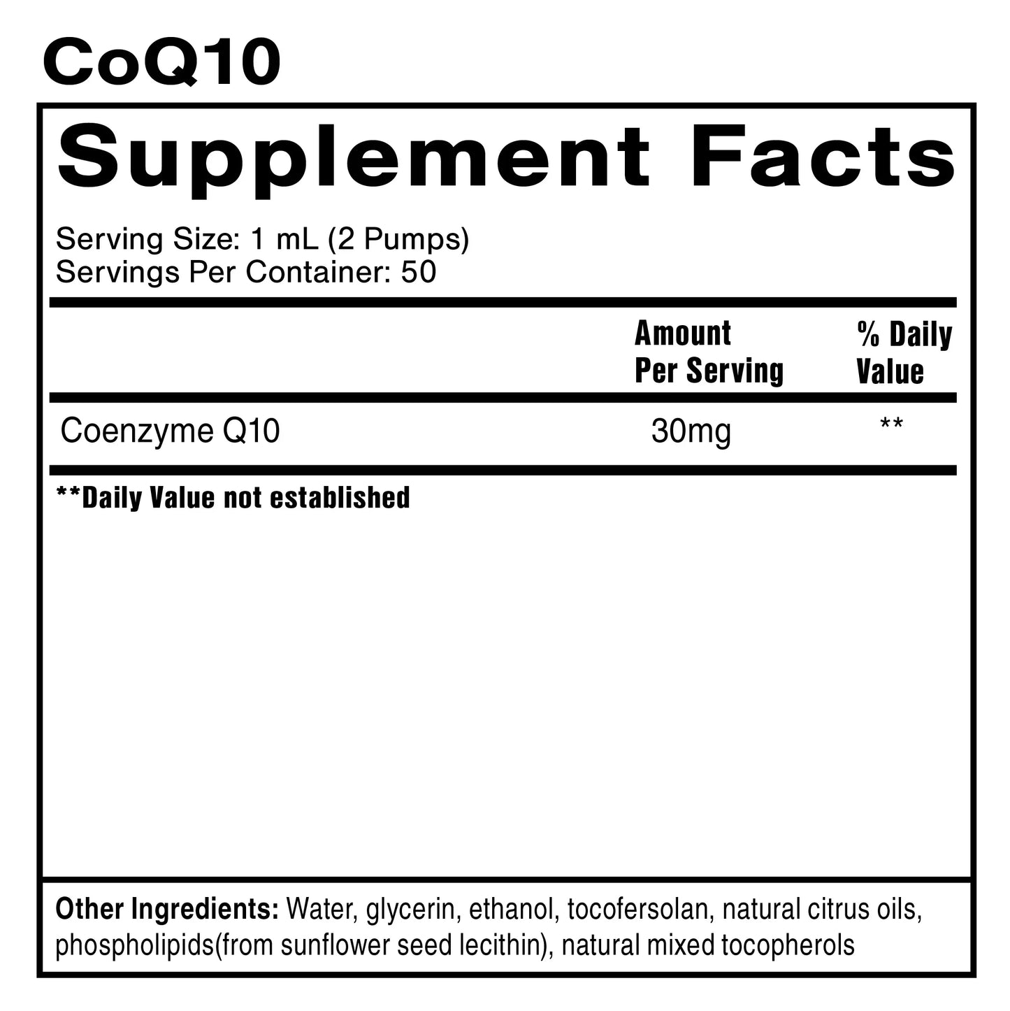 Nanoemulsified CoQ10