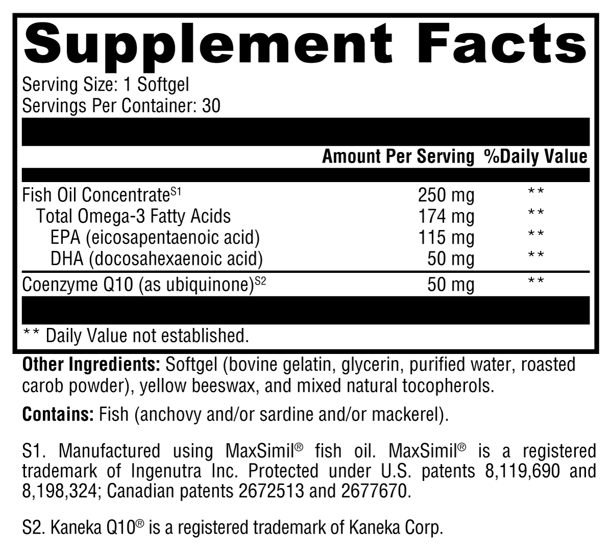 CoQmax™ Omega 50 mg – Dual-Action Cardiovascular and Energy Support