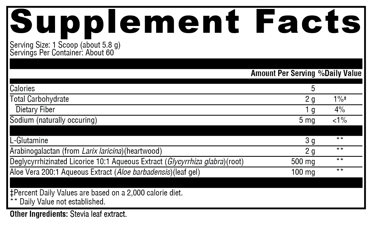 GlutAloeMine® – Advanced Gastrointestinal Support and Gut Flora Balance