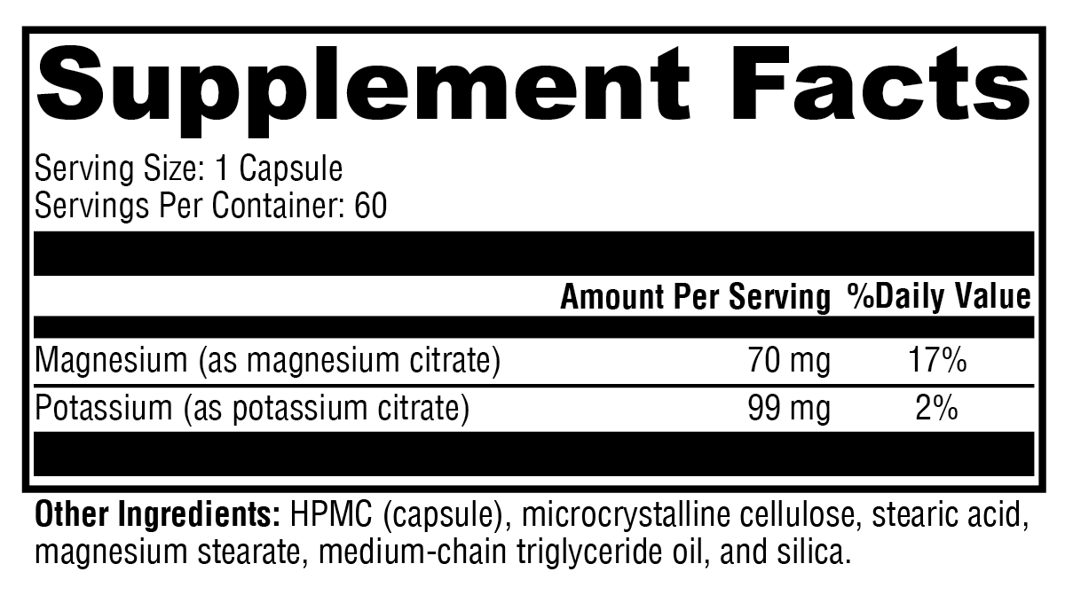 K-Mg Citrate™ – Cellular, Electrolyte, and Kidney Support
